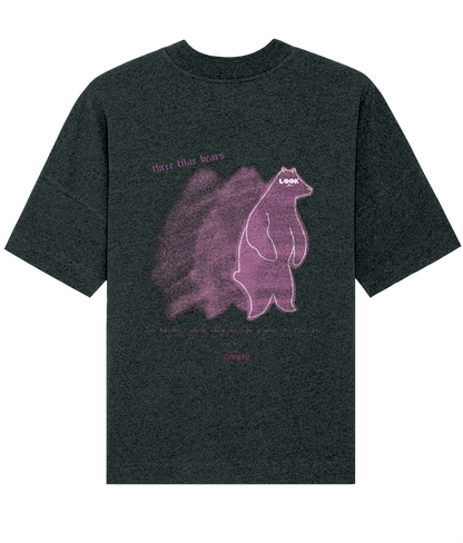 three lilac bears